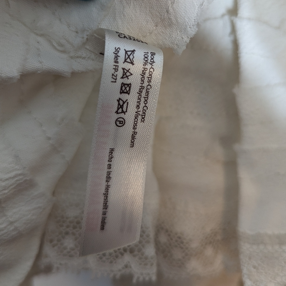 FP One White Lace Cross Top Neon Straps - Picture 4 of 10